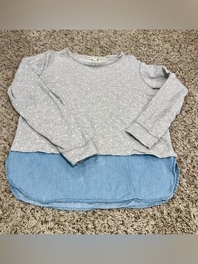 J. Crew Light Gray Crewneck Sweatshirt